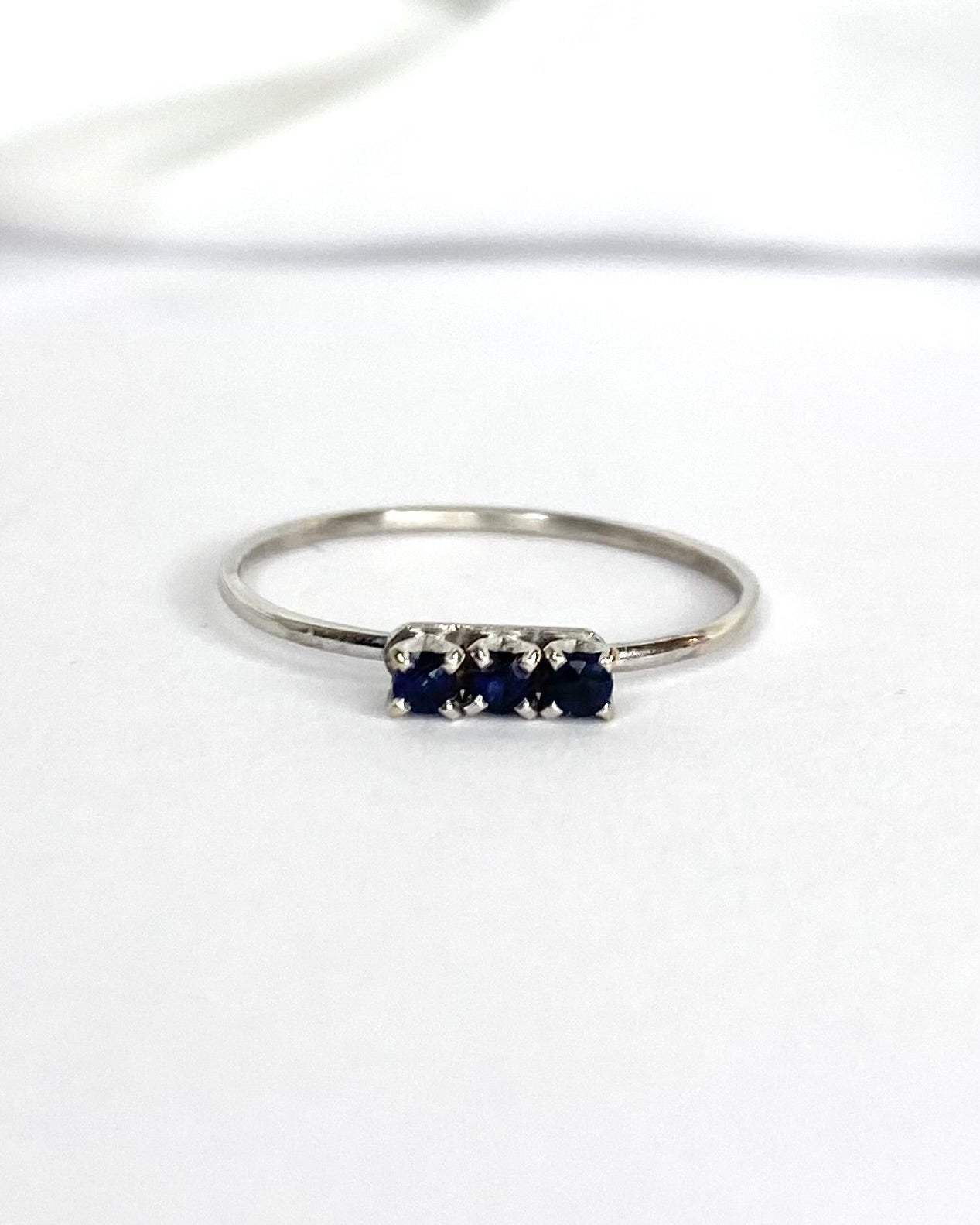 "Laura" Trilogy Sapphire Ring
