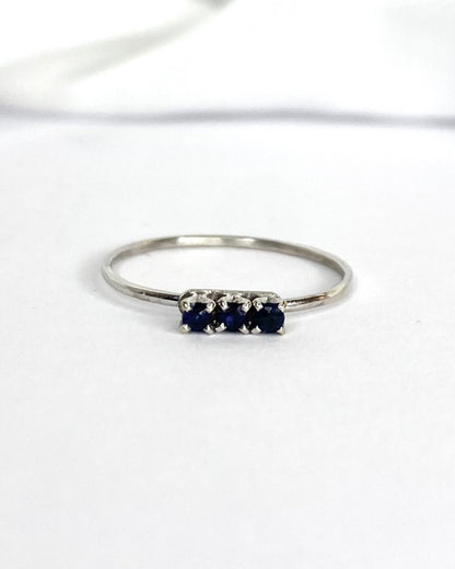 "Laura" Trilogy Sapphire Ring