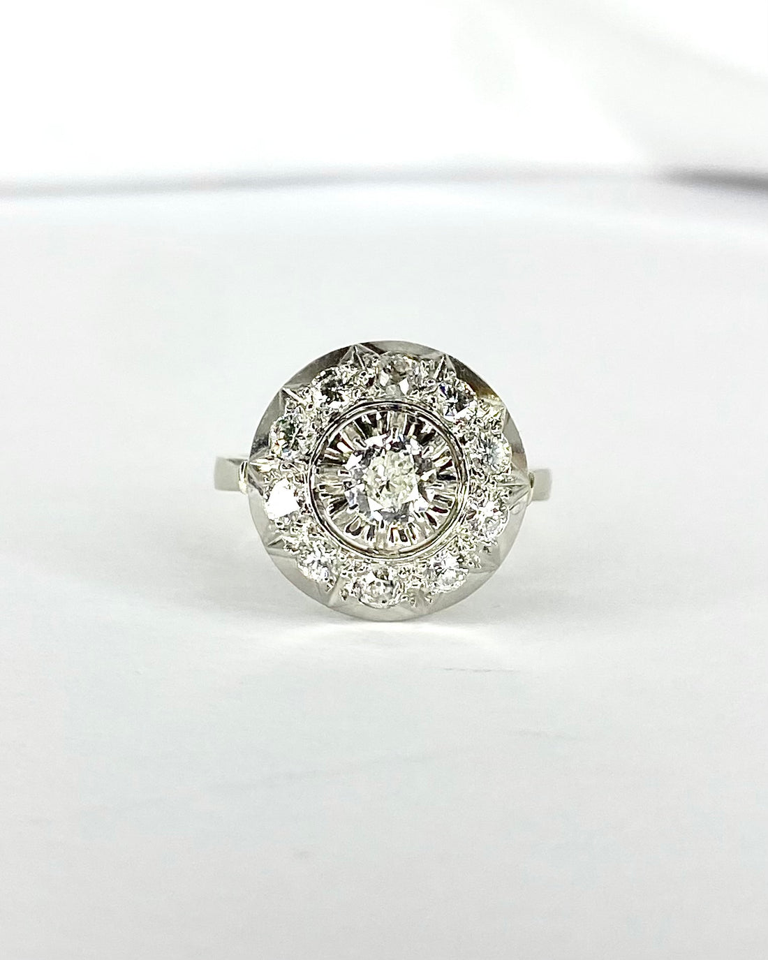 Bague Art-Déco Diamants 0.82 carat "Eveline"
