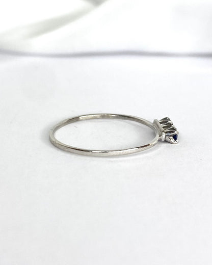 "Laura" Trilogy Sapphire Ring