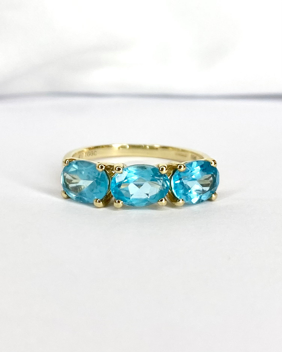 Bague Trilogie Apatites 3 carats "Armande"