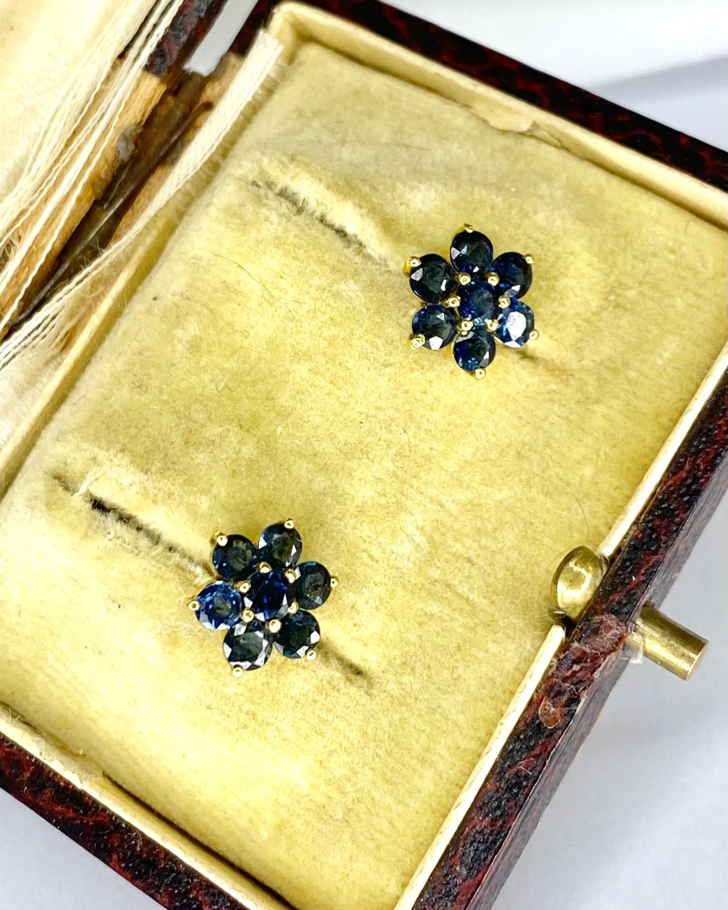 "Clélia" Daisy Sapphire Earrings*