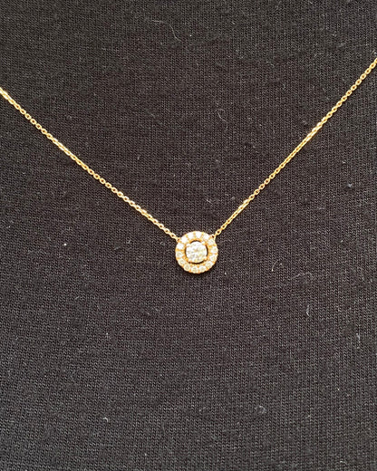 0.34 Carat Diamond Necklace "Océane"