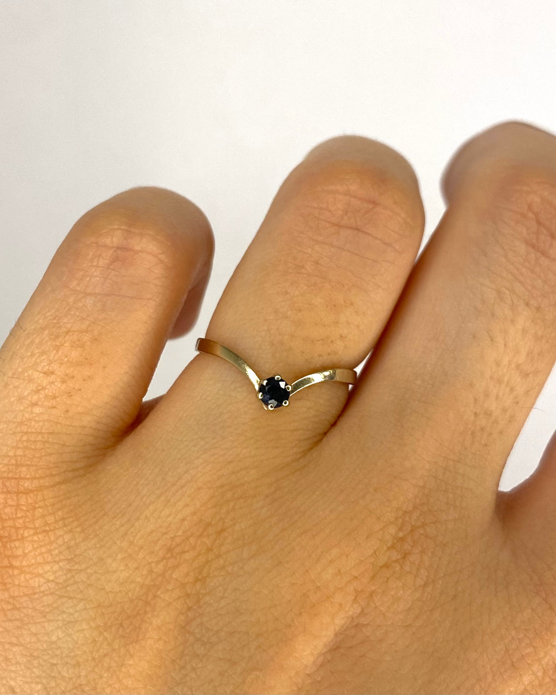 Bague Solitaire Saphir "Raphaelle"