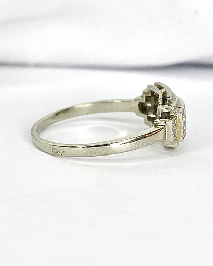 Art Deco Diamond Ring 0.23 Carat "Angelina"