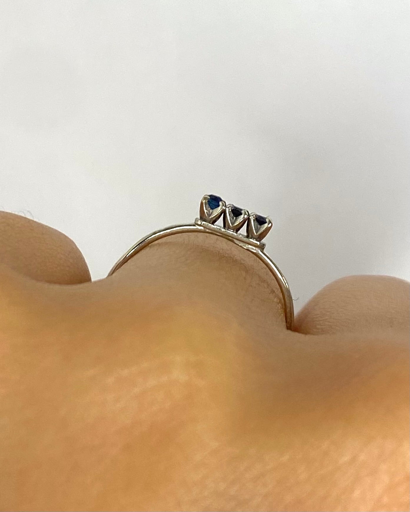 "Laura" Trilogy Sapphire Ring