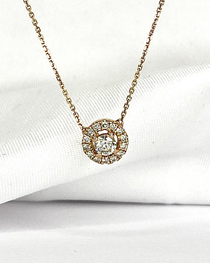 0.34 Carat Diamond Necklace "Océane"