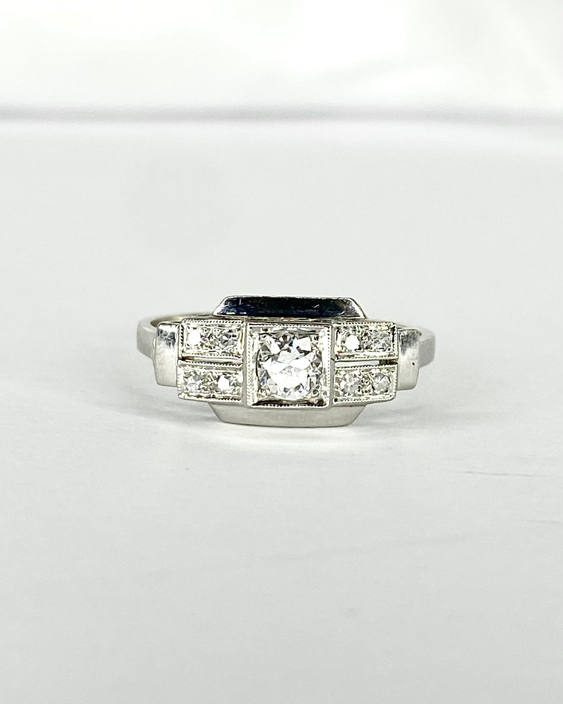 Bague Art-Déco Diamants 0.26 carat "Esmée"