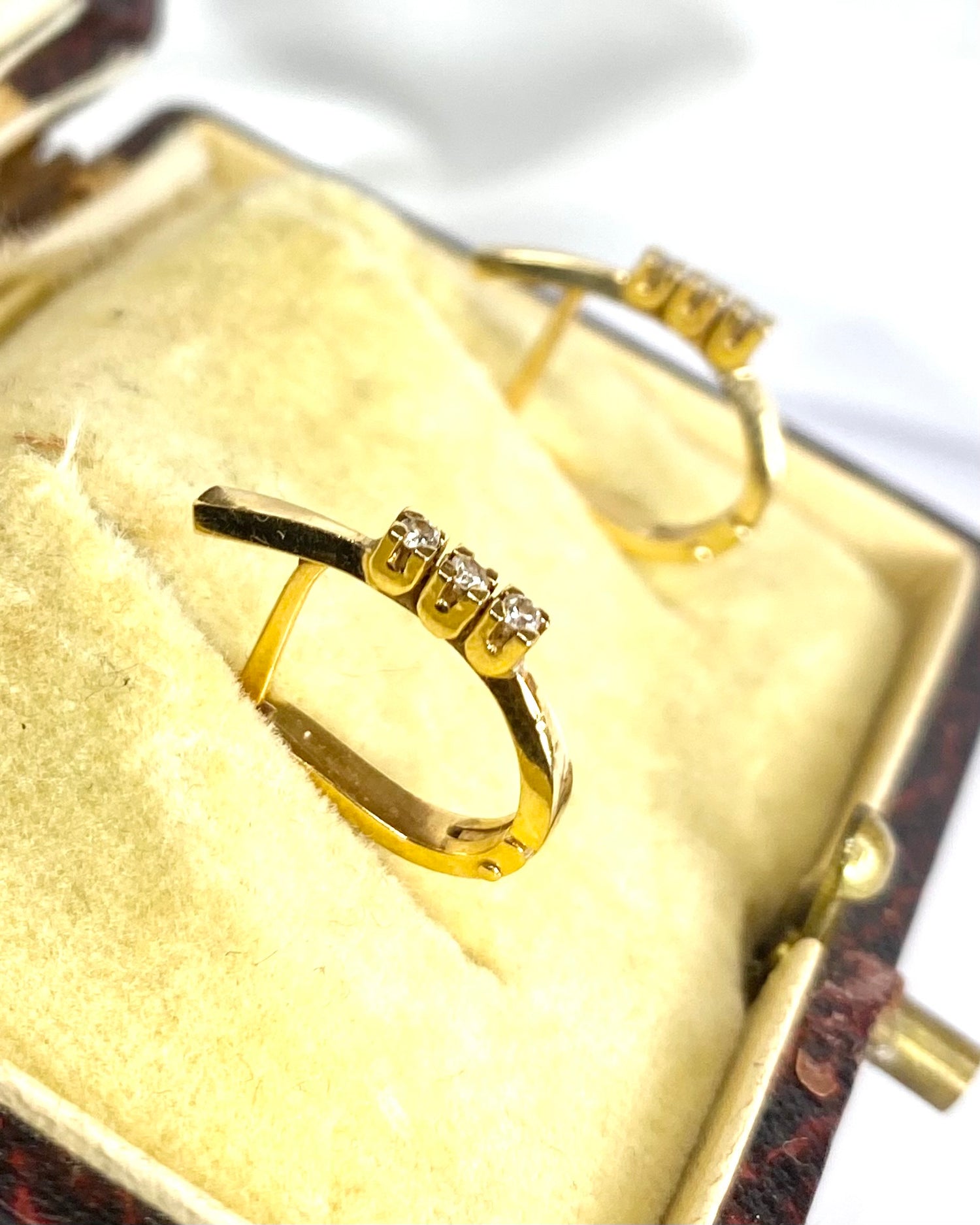 Pendientes de Media Aro con Diamantes "Malika"