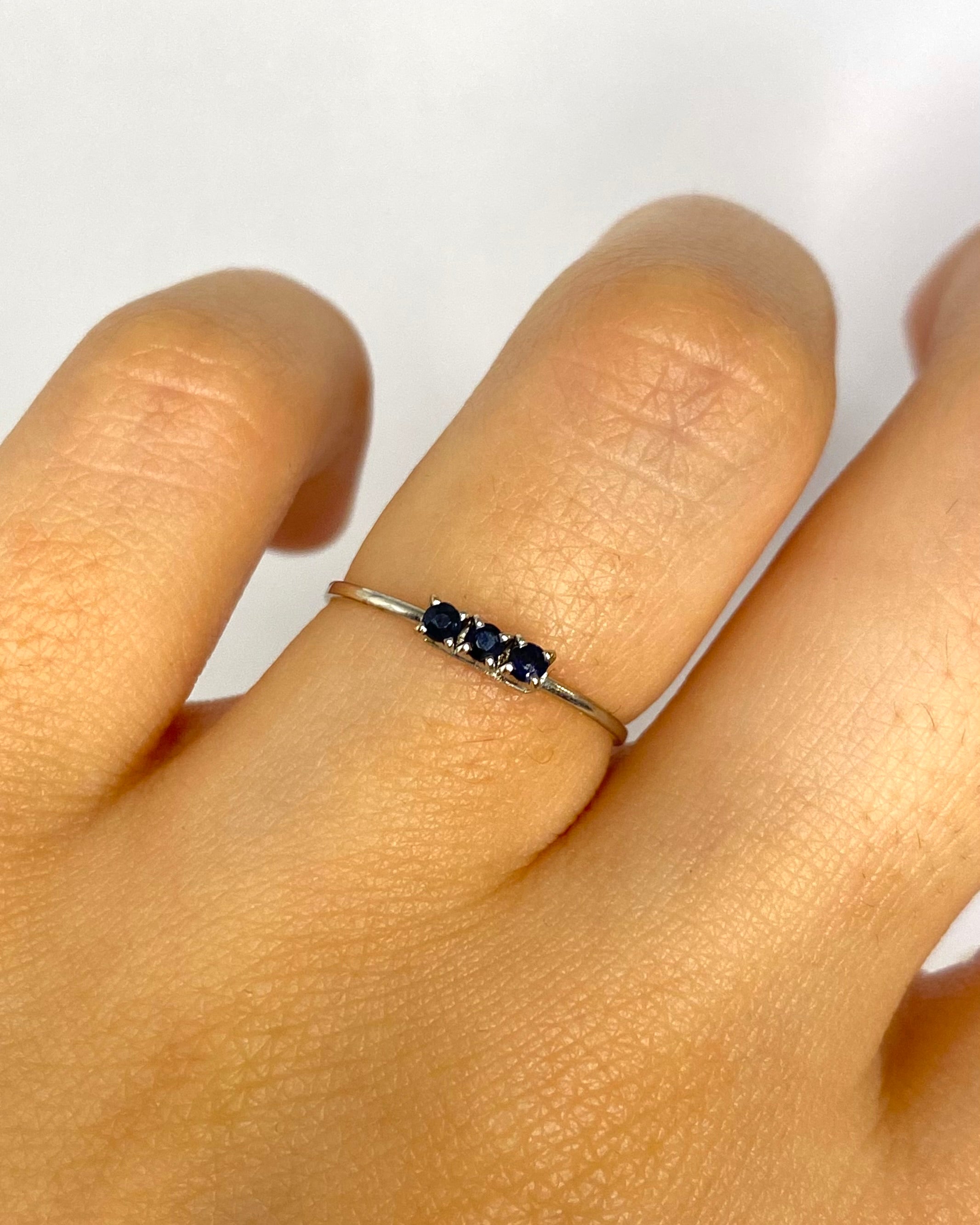 "Laura" Trilogy Sapphire Ring