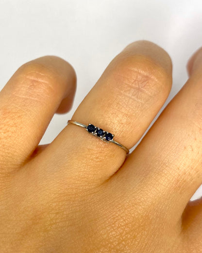"Laura" Trilogy Sapphire Ring