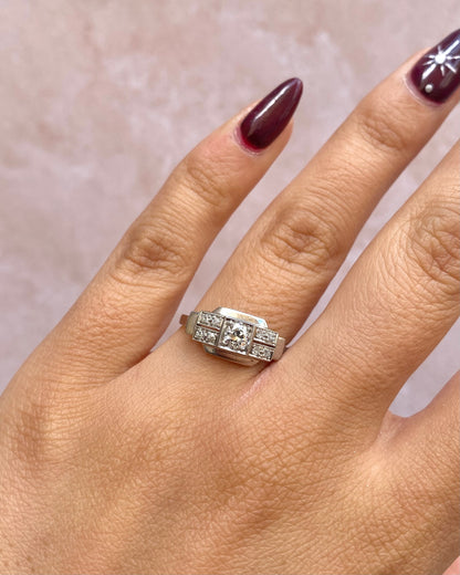 Art Deco Diamond Ring 0.26 Carat "Esmée"