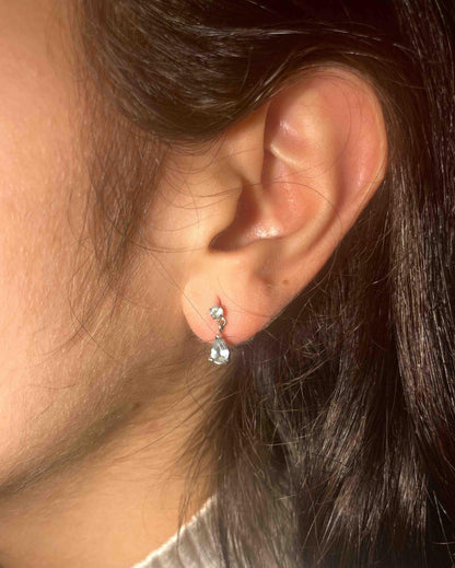 Boucles Aigue - Marine &quot;Ornella&quot; - Elliade Paris