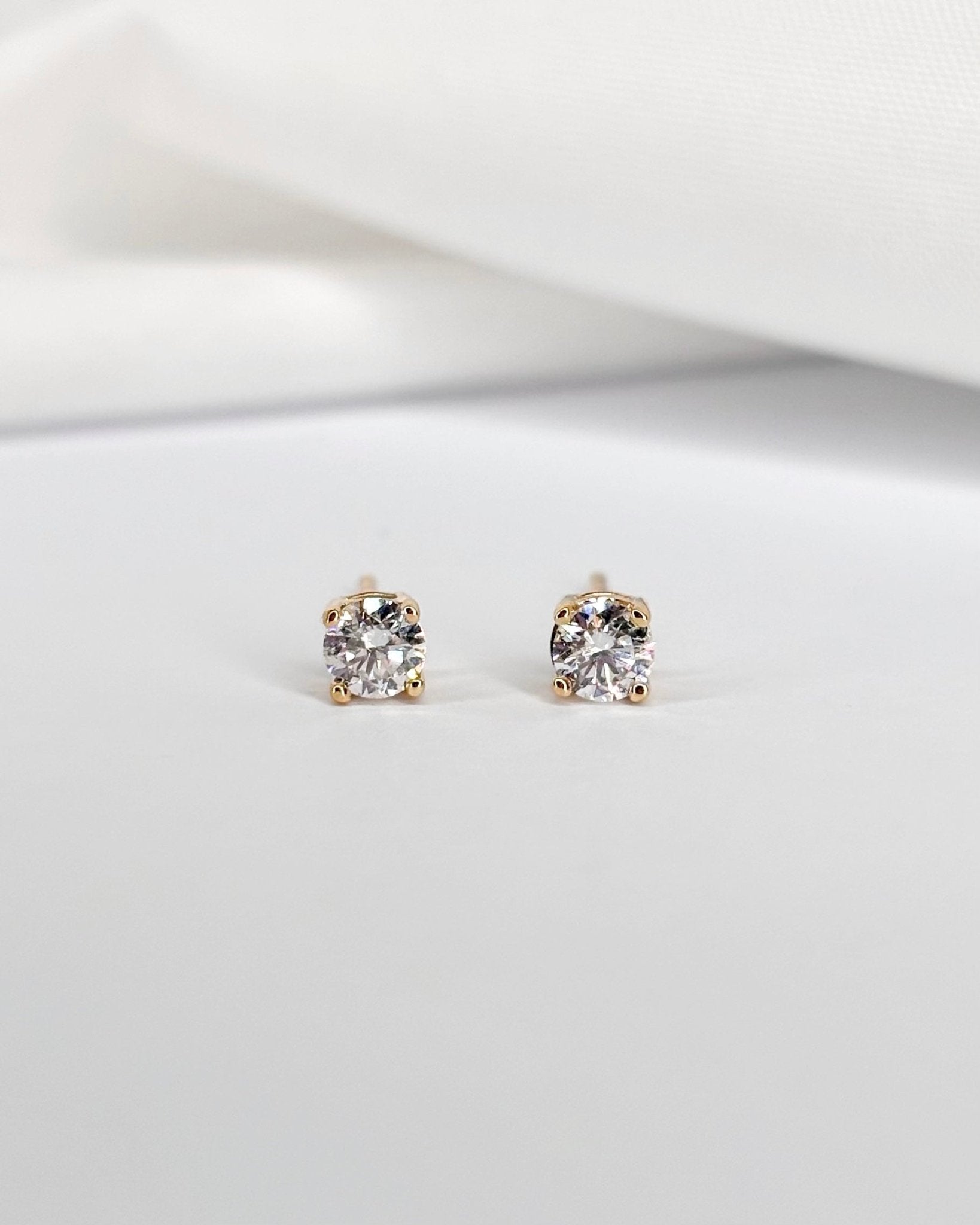 Boucles Diamants 0.40 carat "Maïtane" - Elliade Paris
