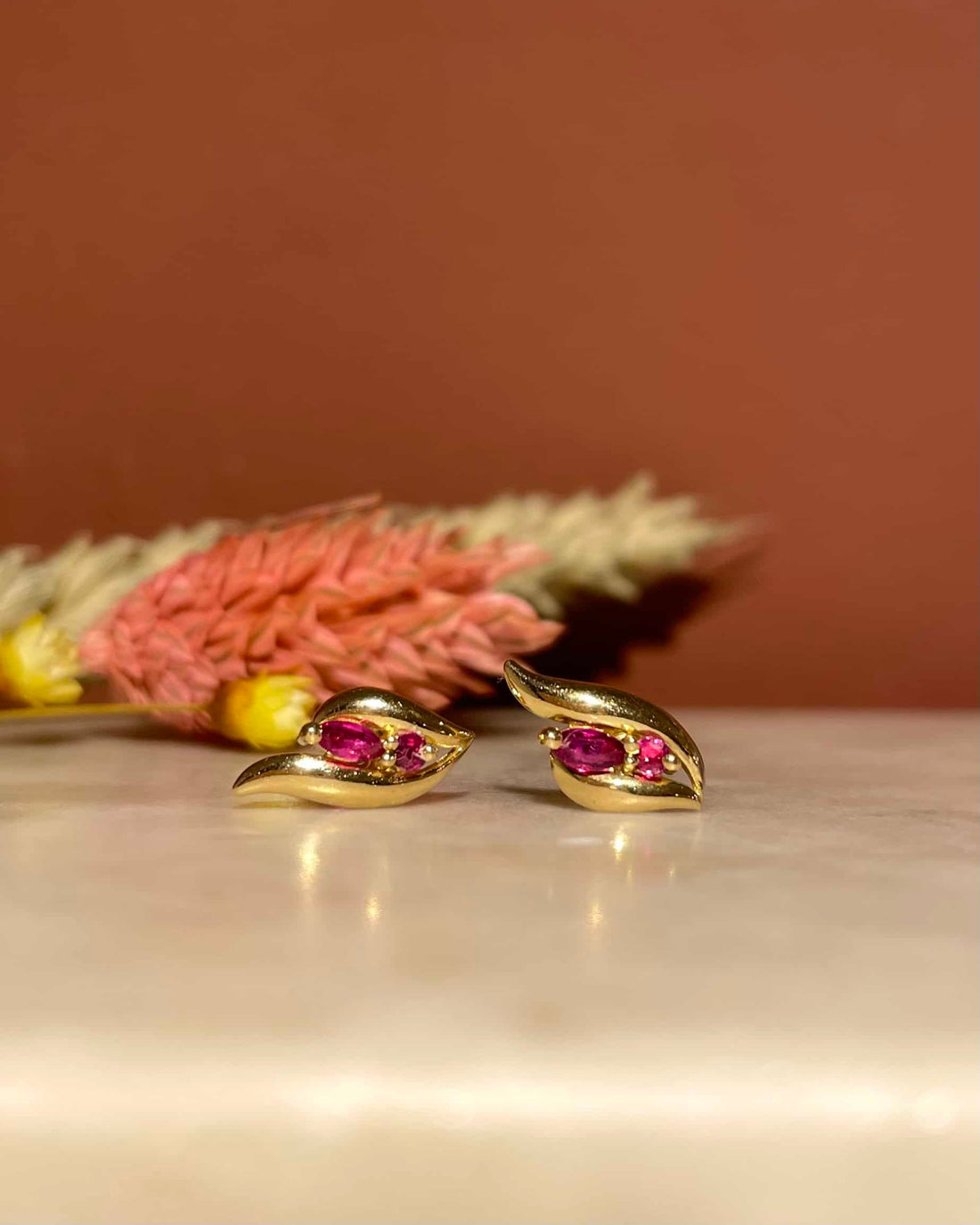 Pendientes de rubí &quot;Penélope&quot;