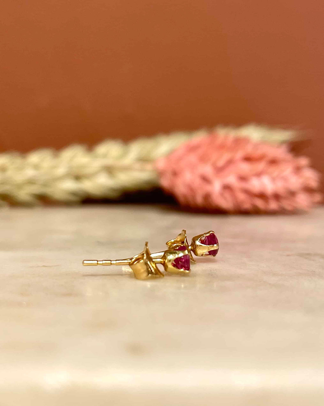 Pendientes de rubí &quot;Rayna&quot;