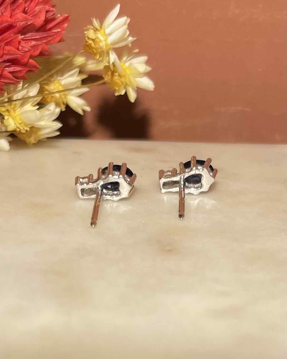 "Miranda" Sapphire &amp;amp; Diamond Earrings