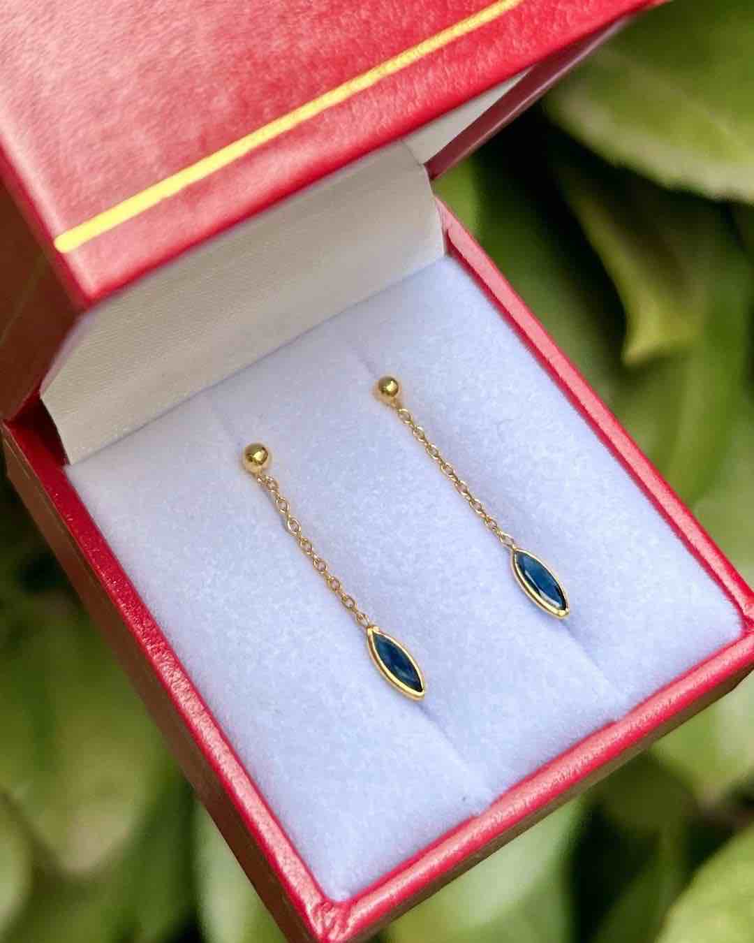 Vintage Sapphire "Adelia" Earrings