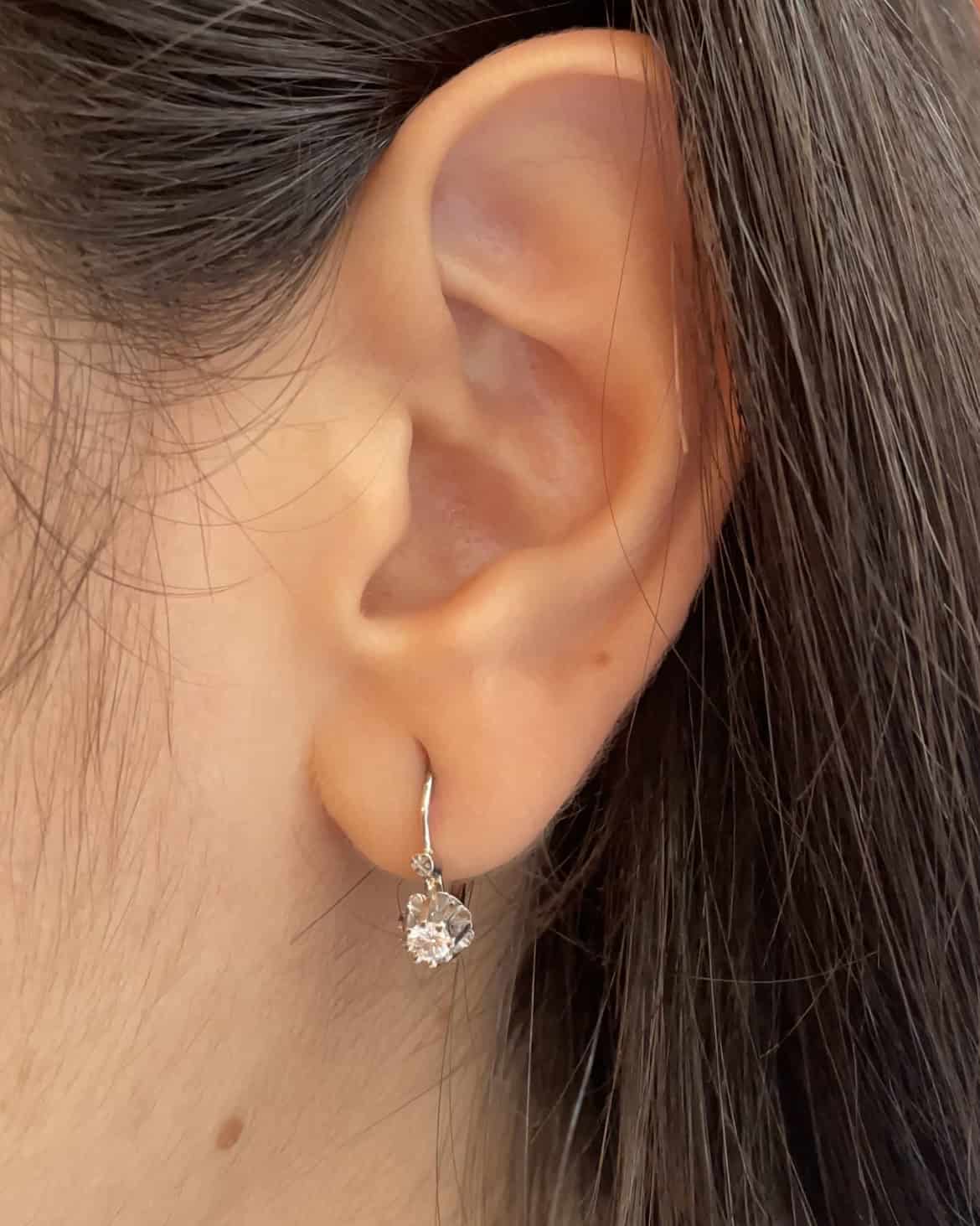 Pendientes &quot;Lilianne&quot; de diamantes de 0,40 quilates