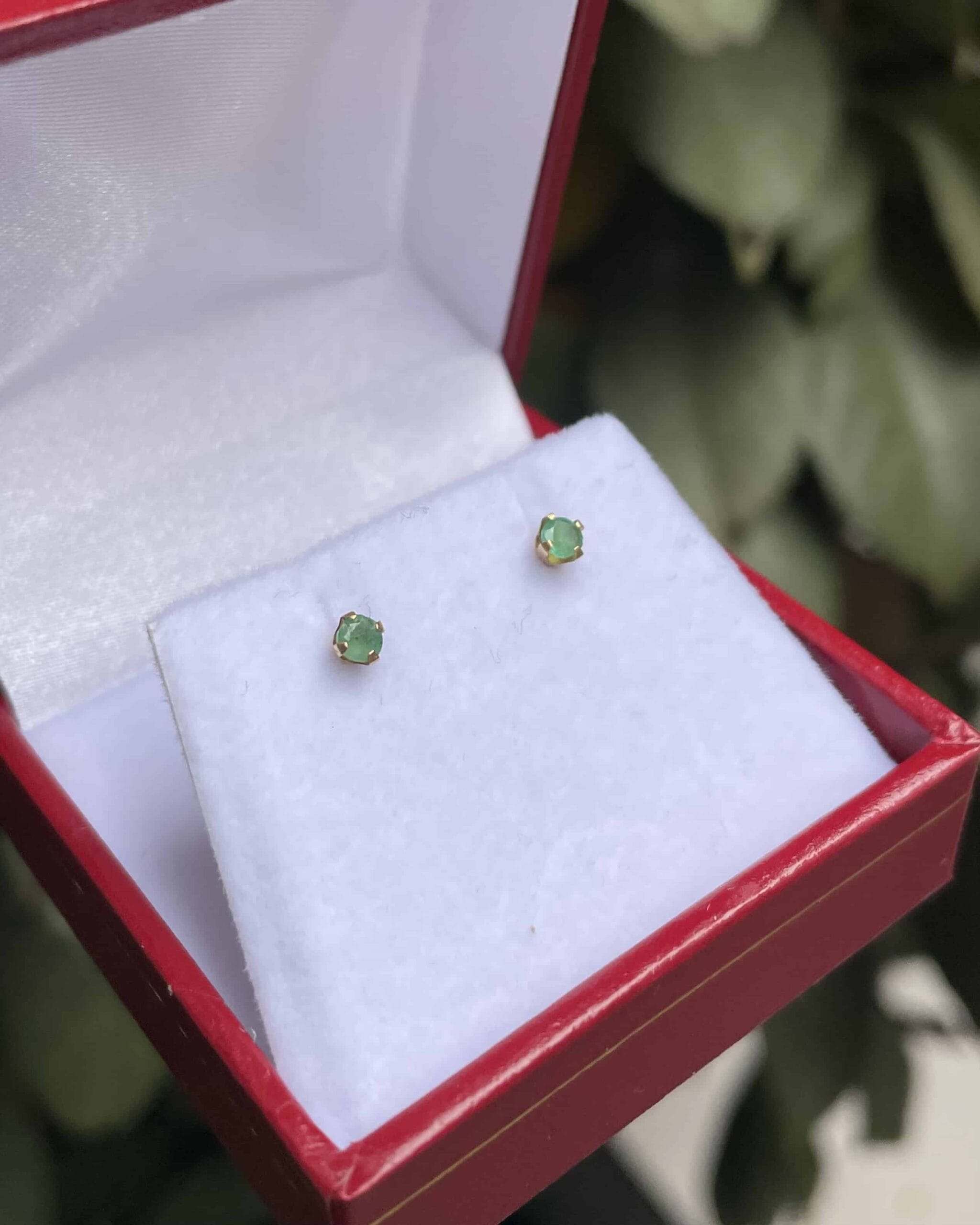 Pendientes de esmeralda "Martha"