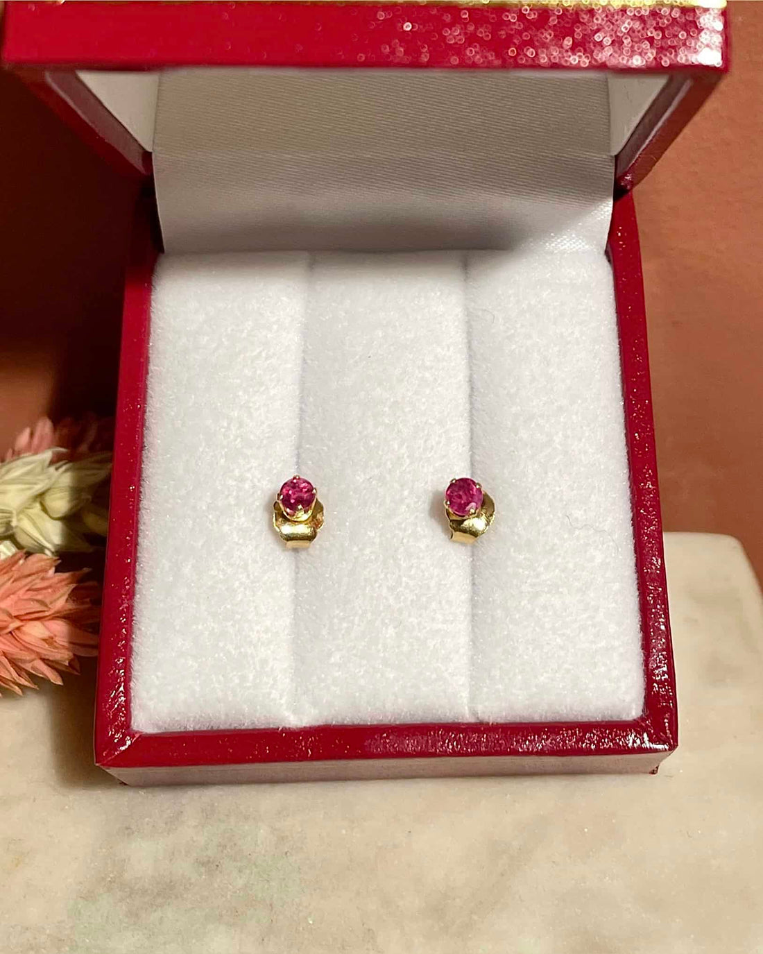 Pendientes de rubí &quot;Rayna&quot;