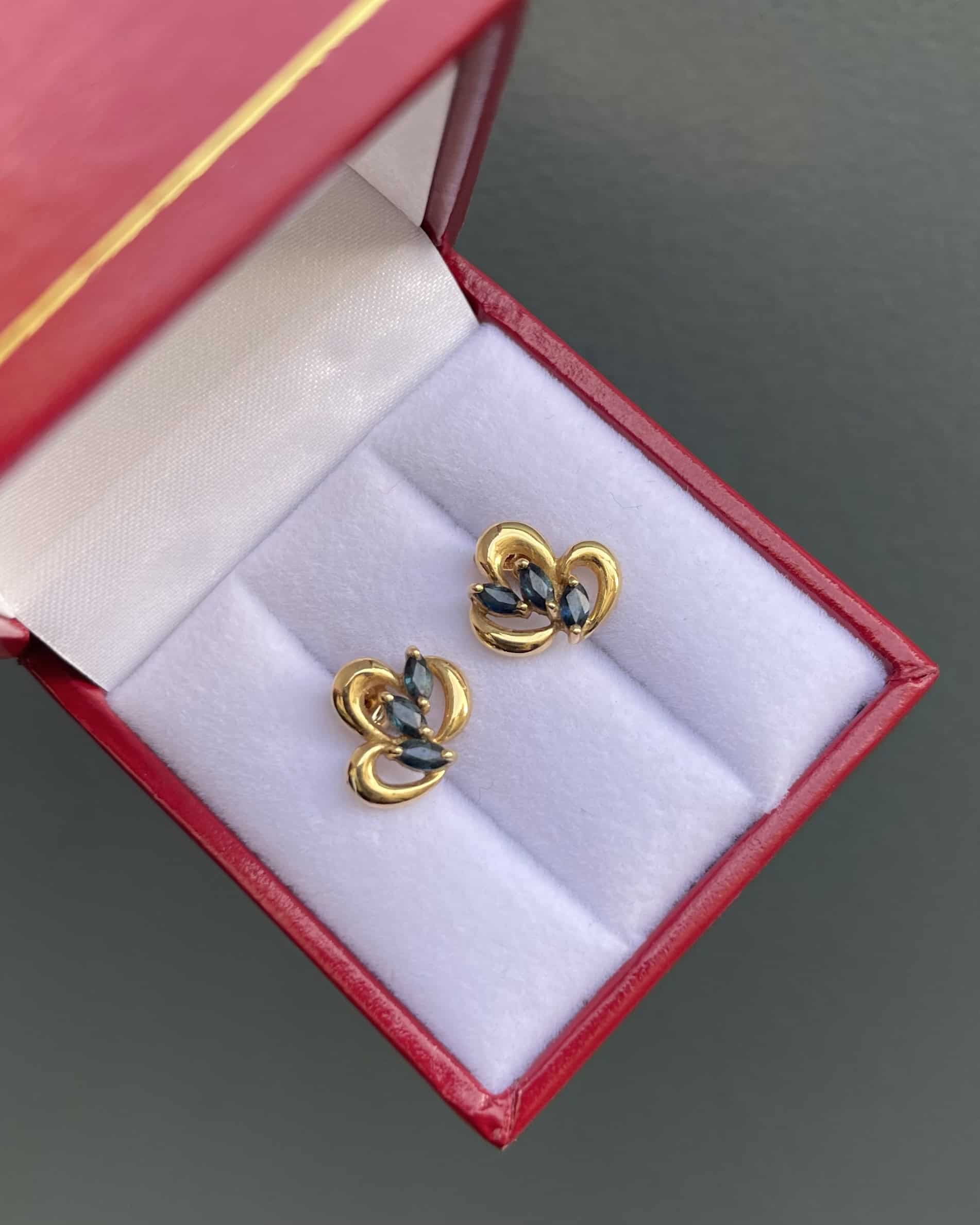 Pendientes de 6 zafiros "Pollie"