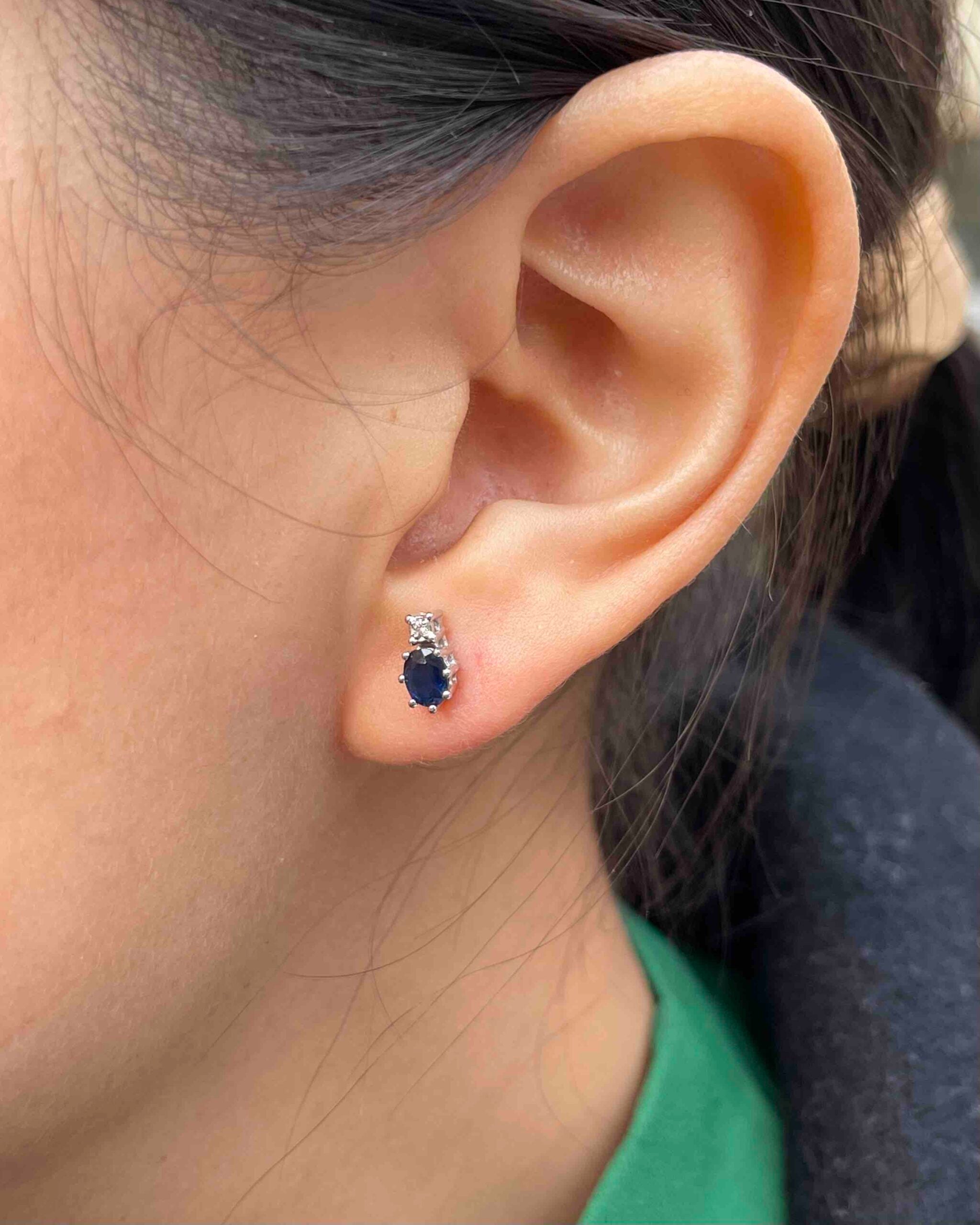 "Miranda" Sapphire &amp;amp; Diamond Earrings