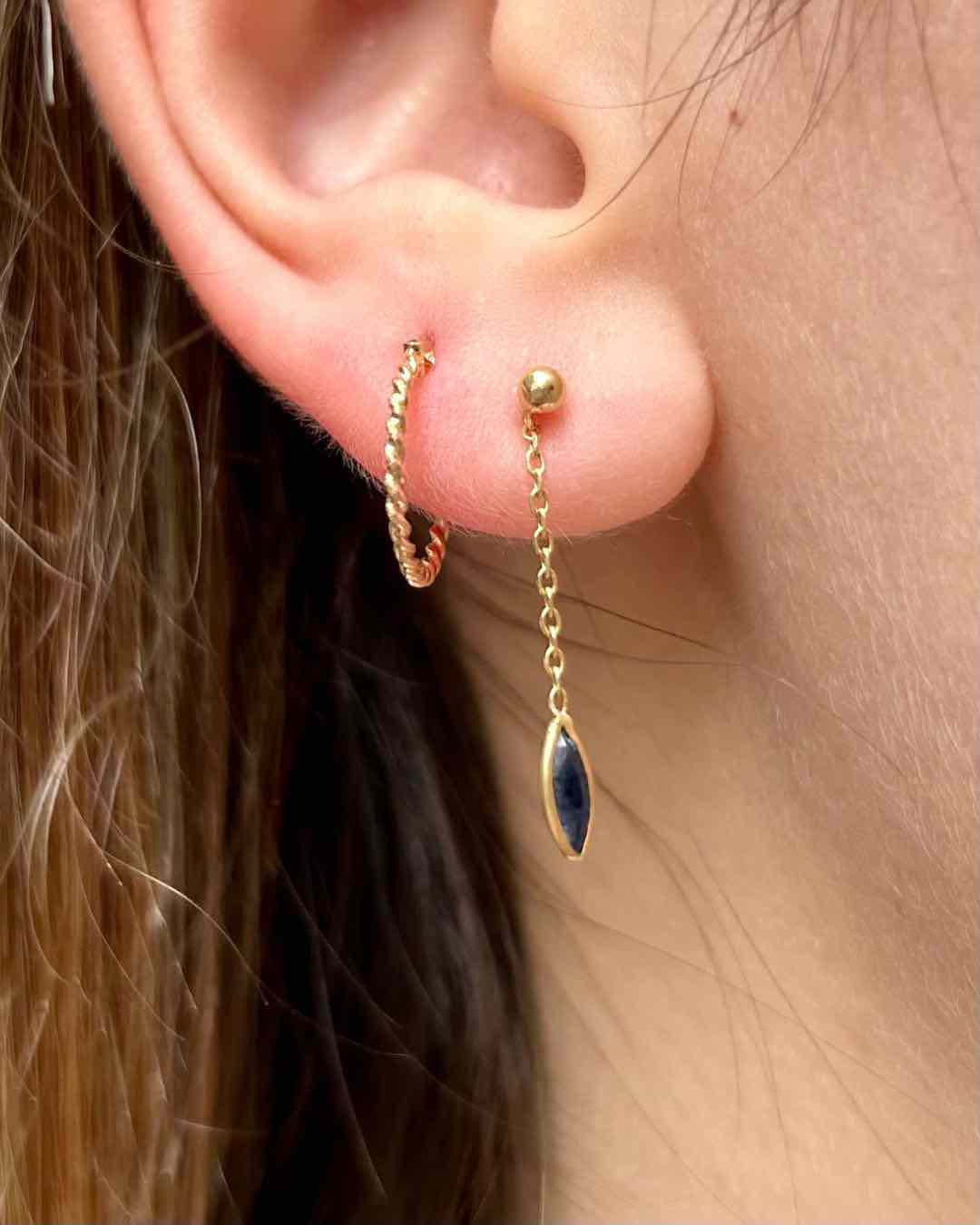 Vintage Sapphire "Adelia" Earrings
