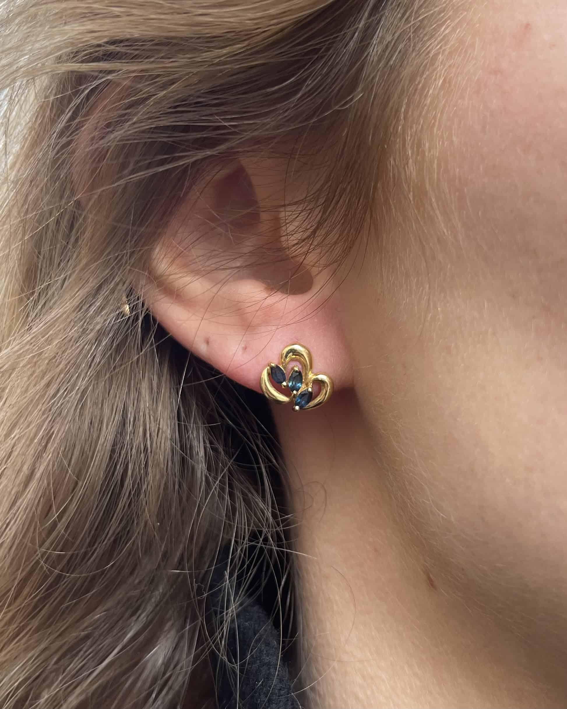 Pendientes de 6 zafiros "Pollie"