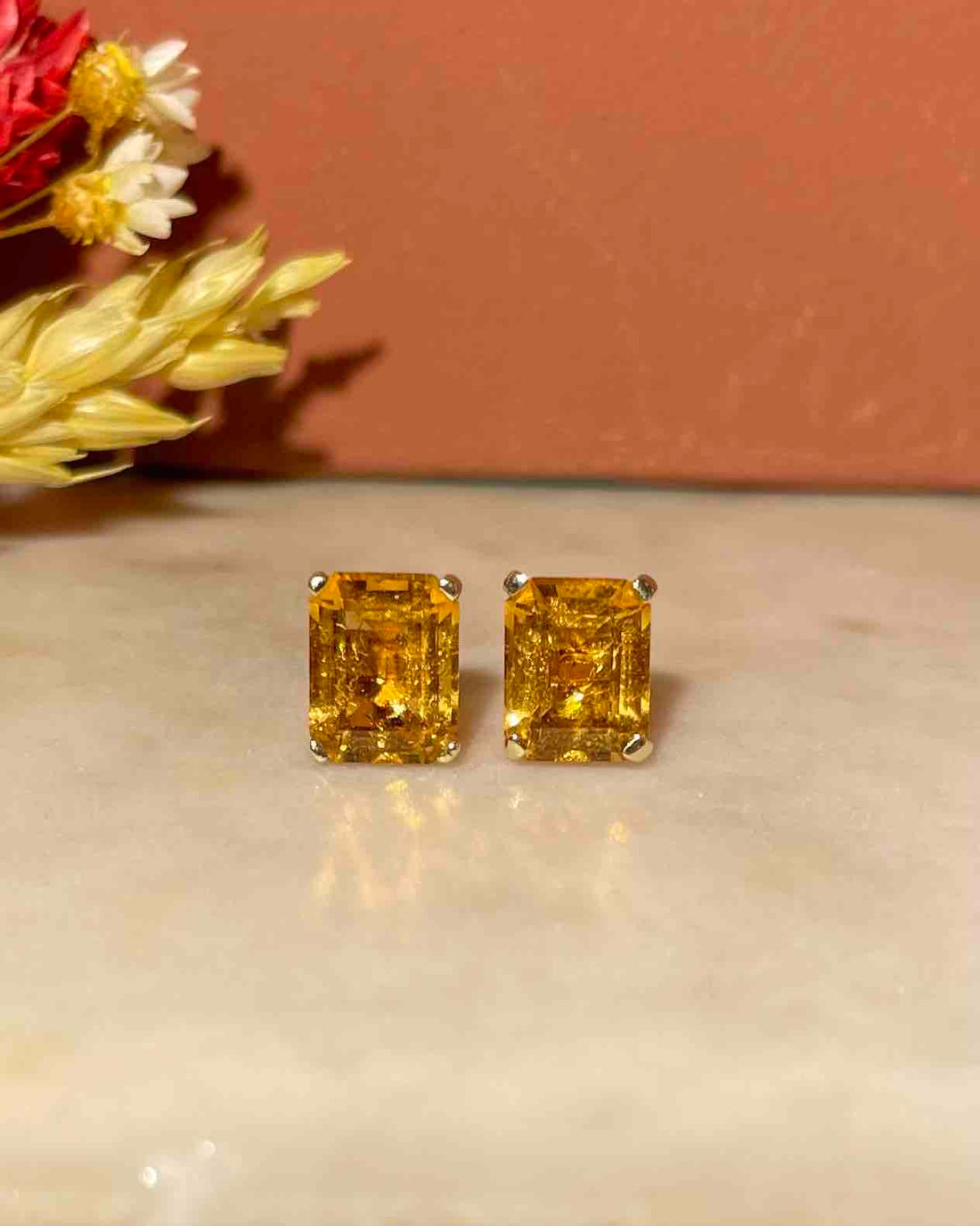 5 Carat Citrine &quot;Lecassia&quot; Earrings