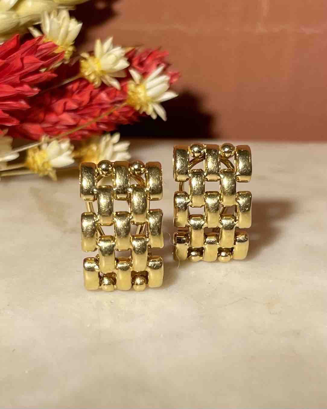 Pendientes &quot;Shanon&quot; de oro de 18 quilates