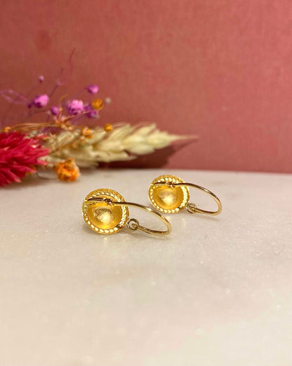 Dormeuses Vintage Or jaune 18 carats &quot;Dimitra&quot;
