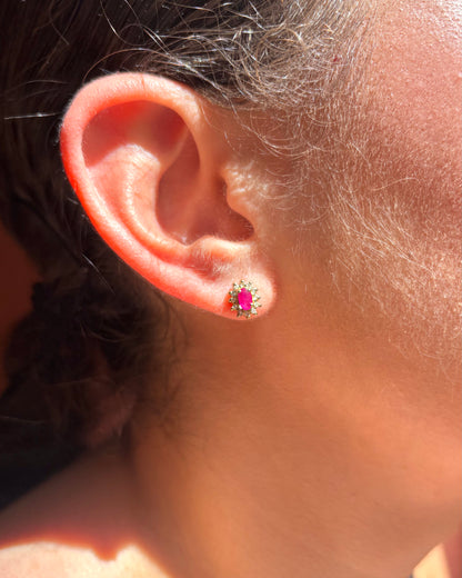 Pendientes de rubí