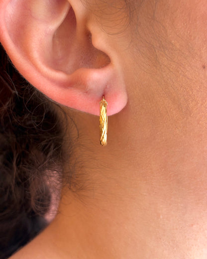 Créoles Or Jaune 18 carats "Salia"