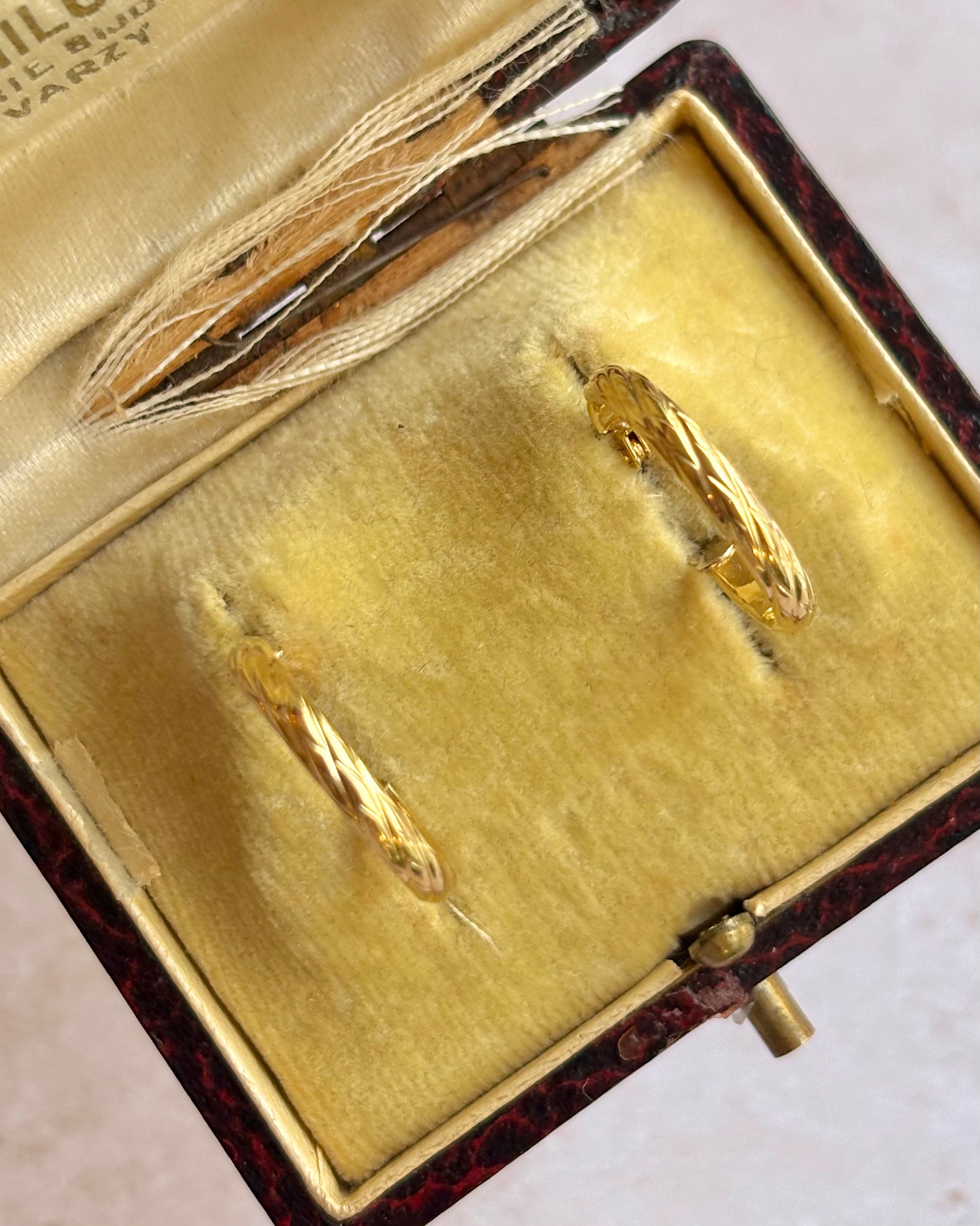 Créoles Or Jaune 18 carats "Salia"