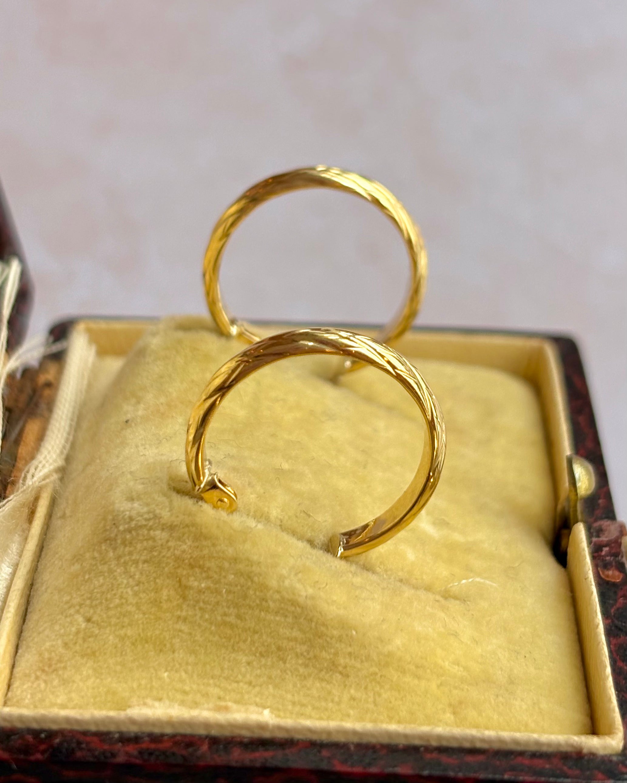 Créoles Or Jaune 18 carats "Salia"