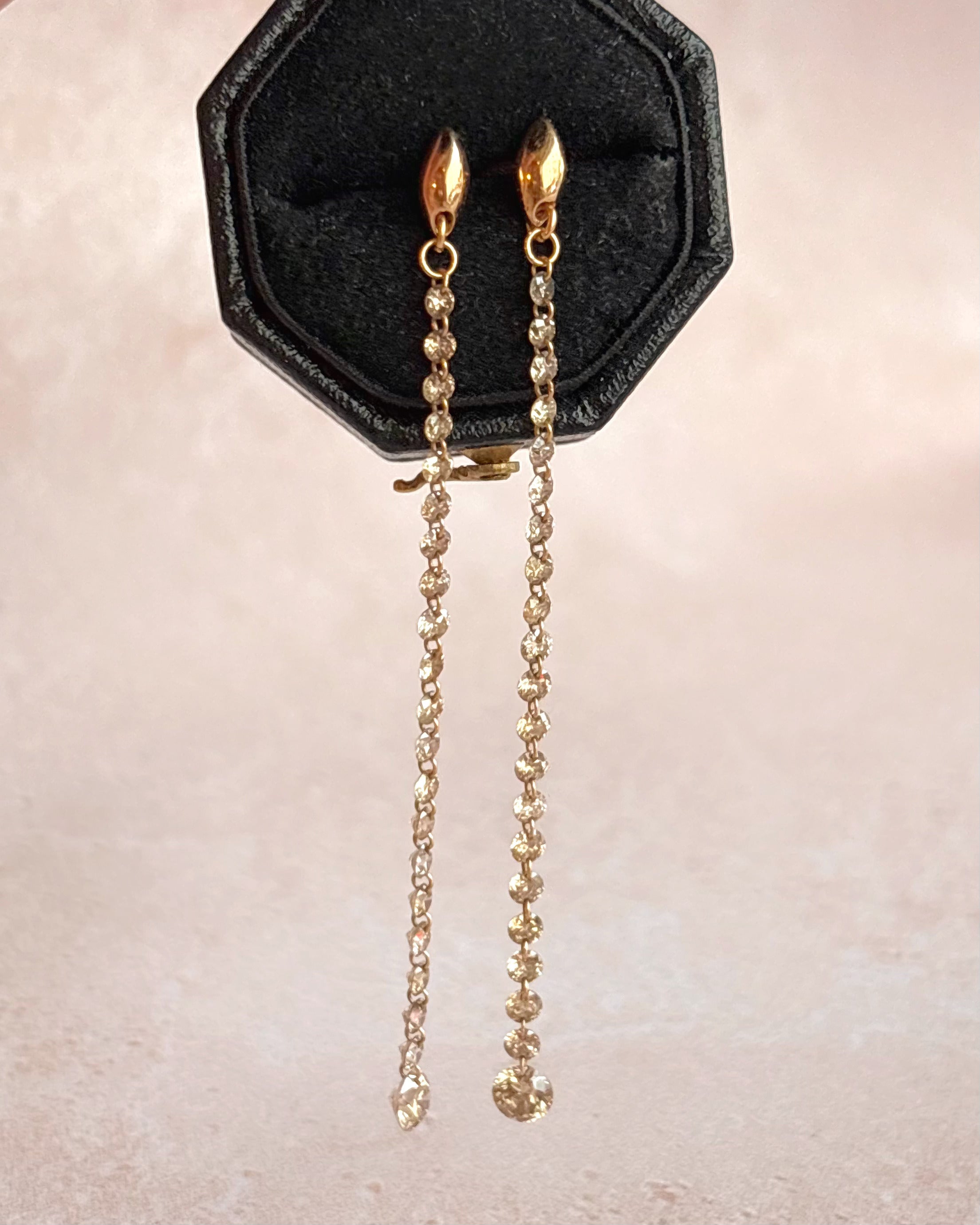 Pendientes colgantes con diamantes de 0,76 quilates "Nina"