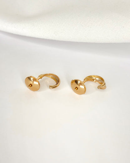 18-Carat Three Gold Half-Hoop Earrings "Francine"