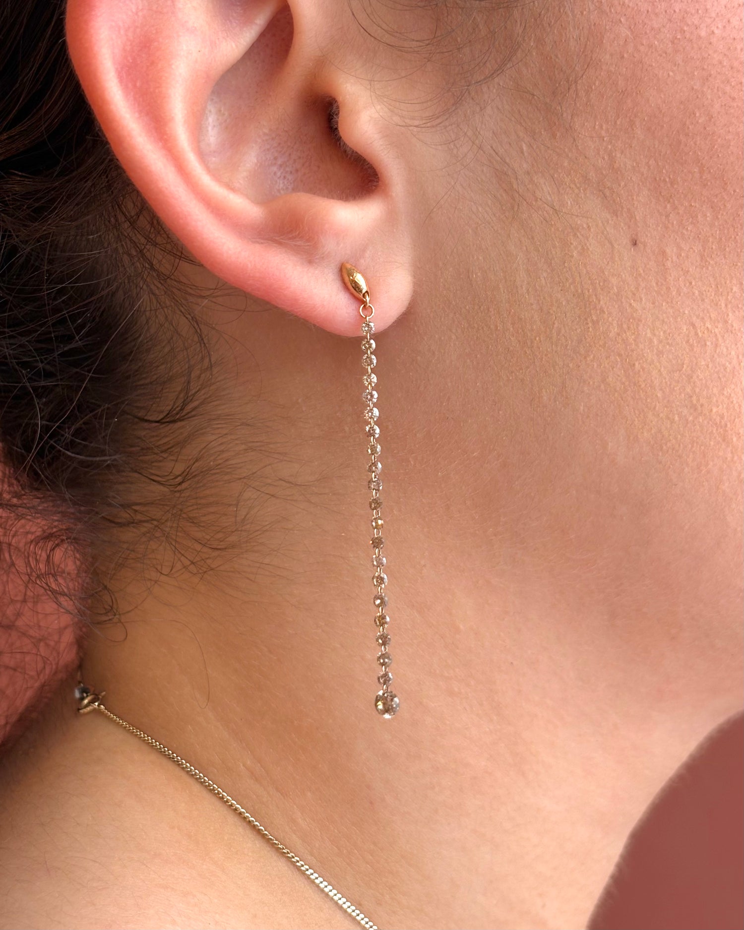 Pendientes colgantes con diamantes de 0,76 quilates "Nina"