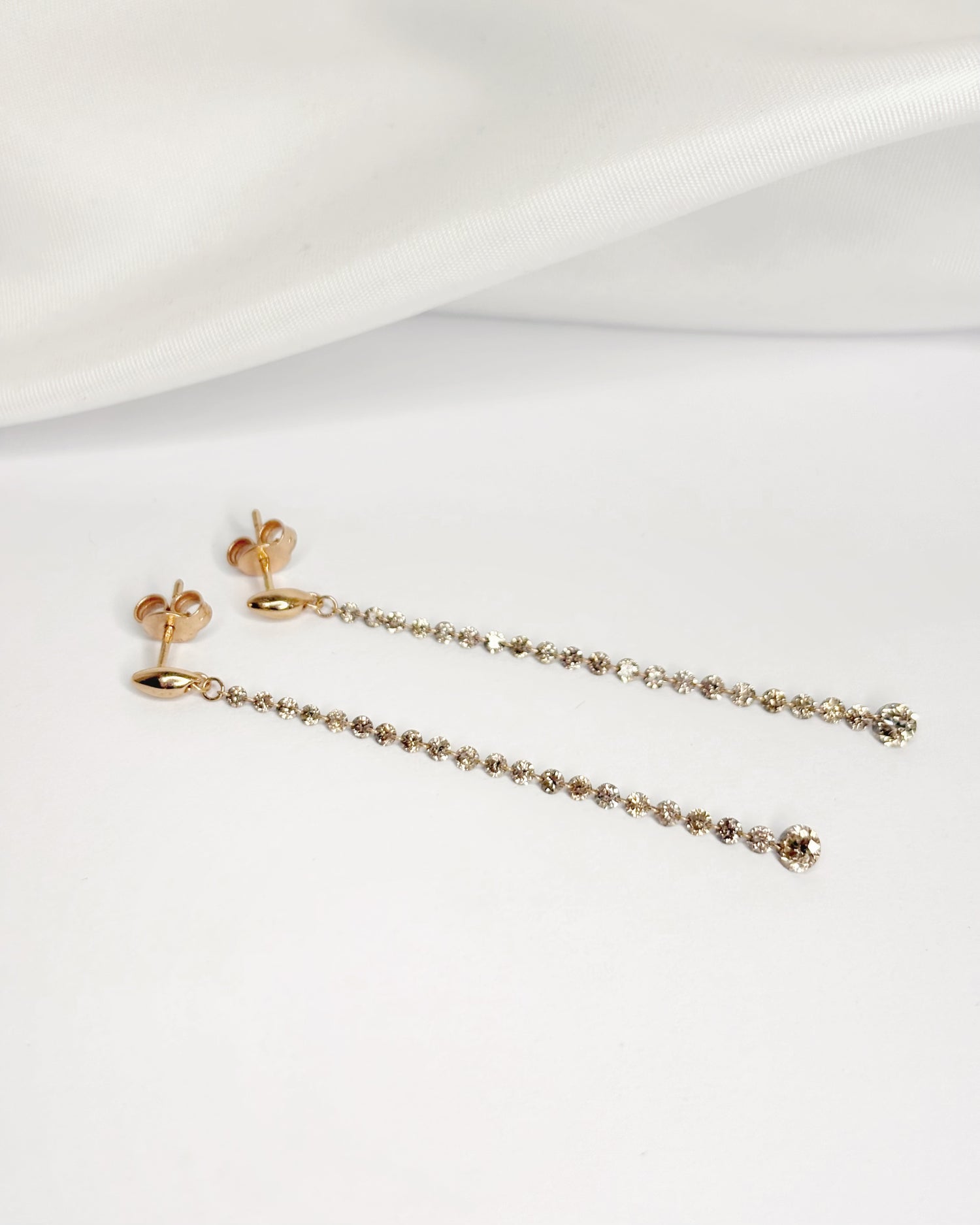 Pendientes colgantes con diamantes de 0,76 quilates "Nina"