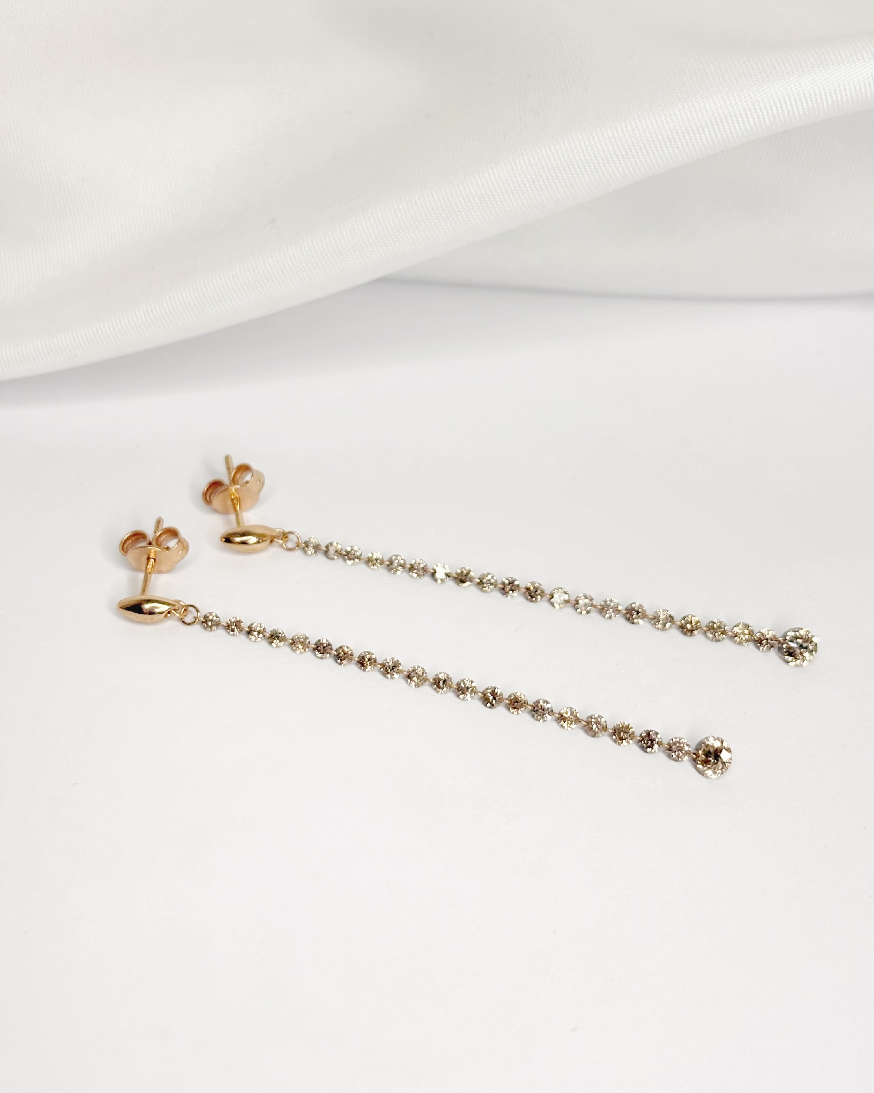 Pendientes colgantes con diamantes de 0,76 quilates "Nina"