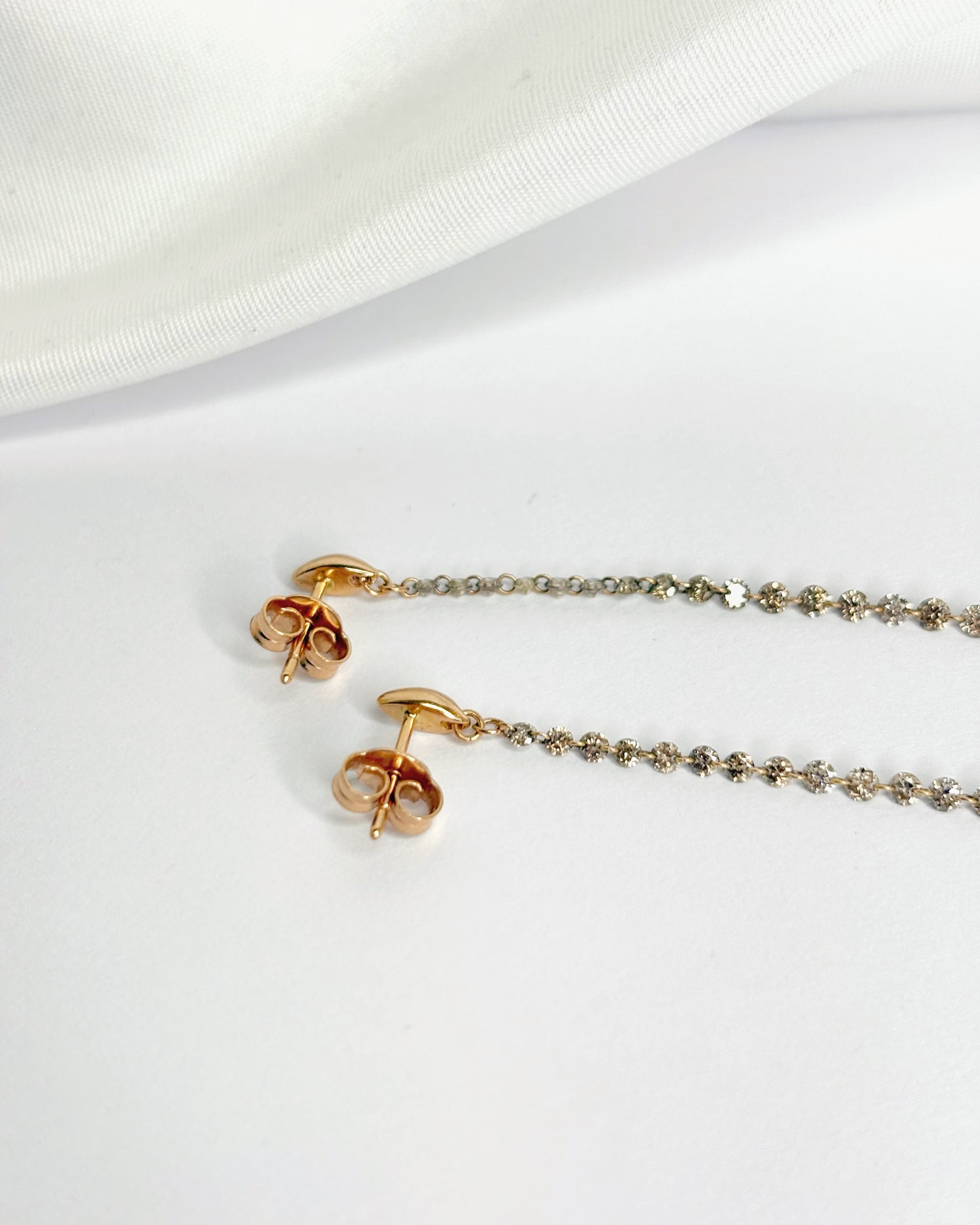 Pendientes colgantes con diamantes de 0,76 quilates "Nina"