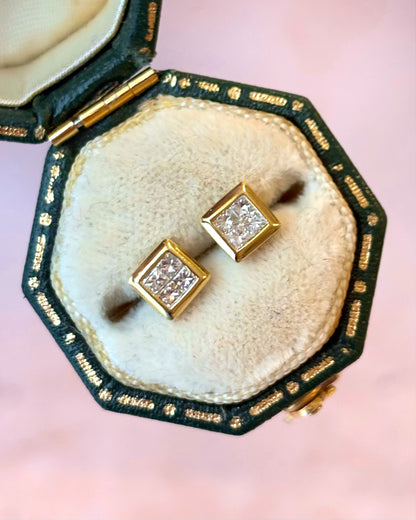 "Léonora" Diamond Stud Earrings