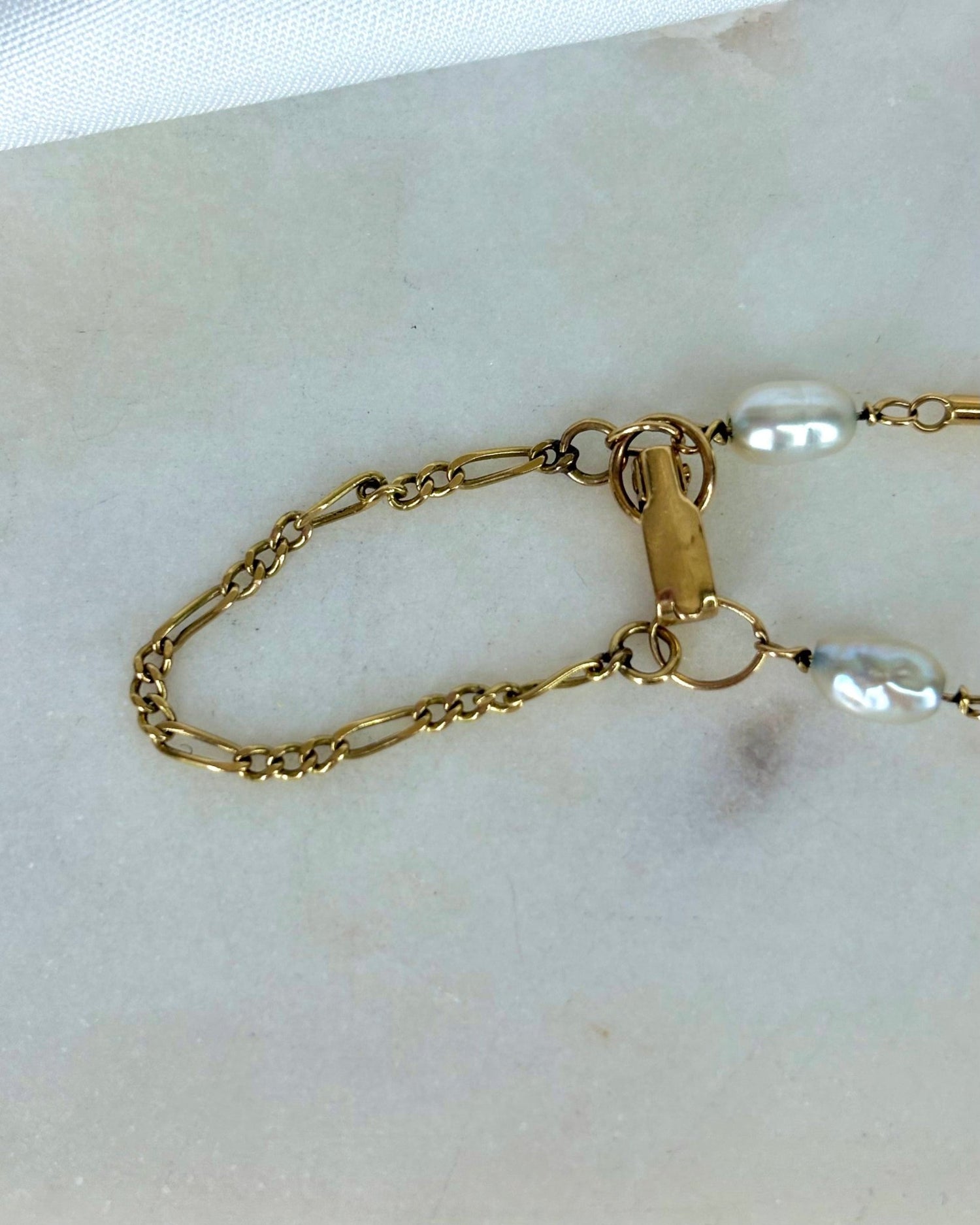 Bracelet 5 Perles &amp; Or 18 carats &quot;Perla&quot; - Elliade Paris