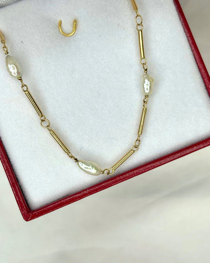 Bracelet 5 Perles &amp; Or 18 carats &quot;Perla&quot; - Elliade Paris