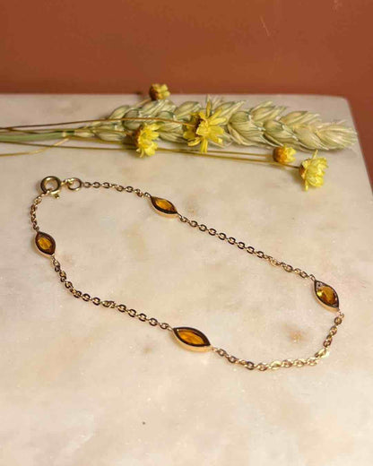 Bracelet Citrines &quot;Valentina&quot; - Elliade Paris