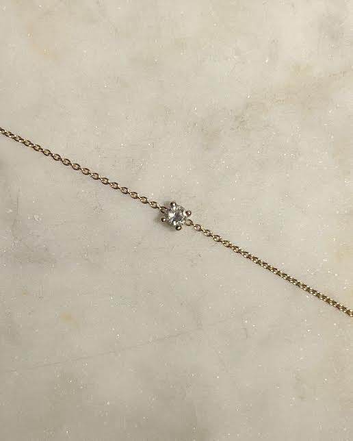 Pulsera de diamantes y oro &quot;Rosamée&quot;