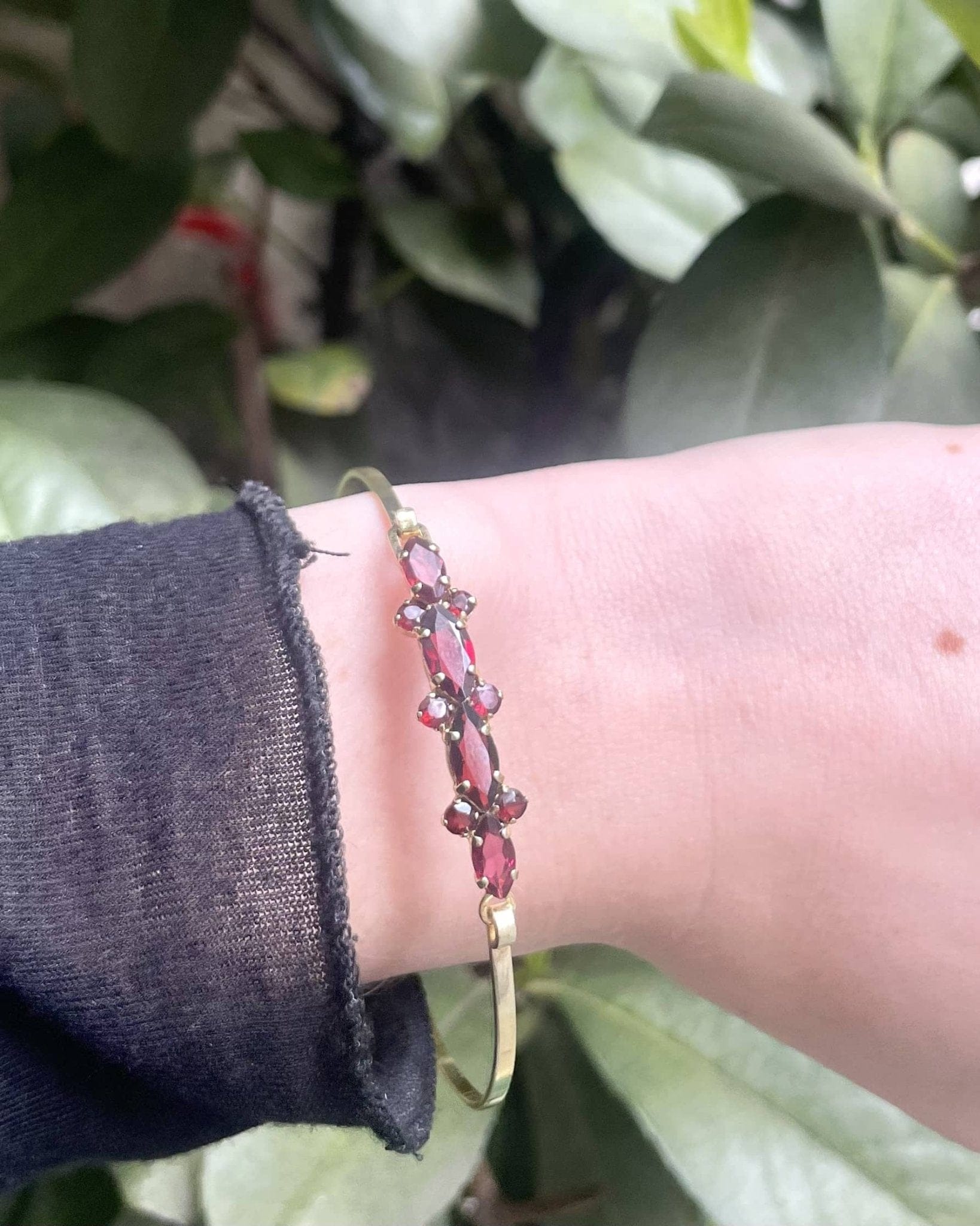 Bracelet Grenat 2.80 carats Vintage "Audrey" - Elliade Paris