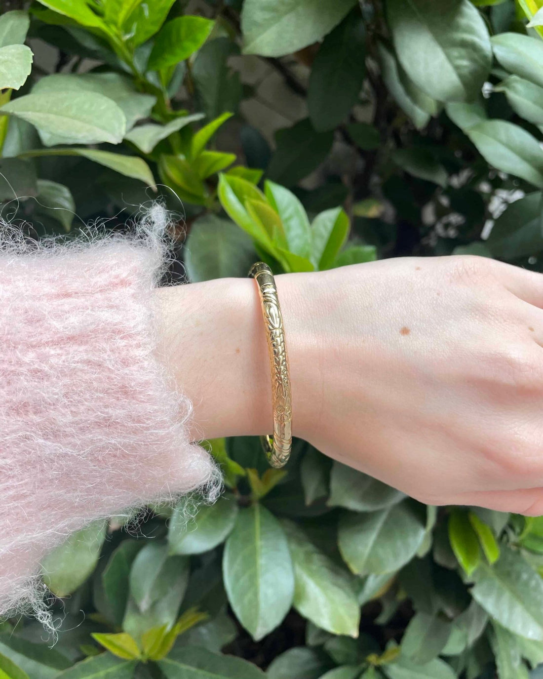 Bracelet Jonc 8.24 g Vintage &quot;Shanon&quot; - Elliade Paris