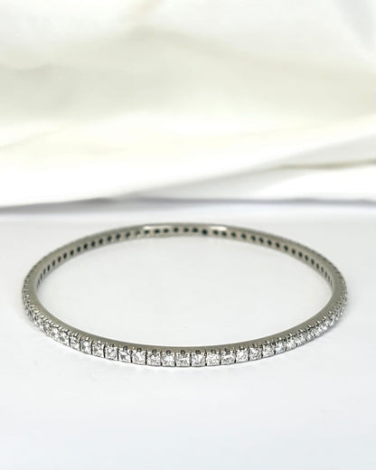 Bracelet Jonc Rivière Diamants 5.60 carats "Tristan" - Elliade Paris